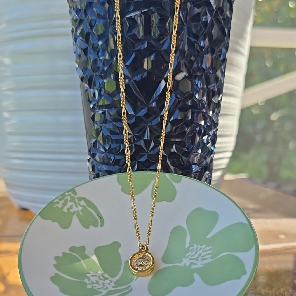 Givenchy Gold Pendant Necklace with Delicate Chain